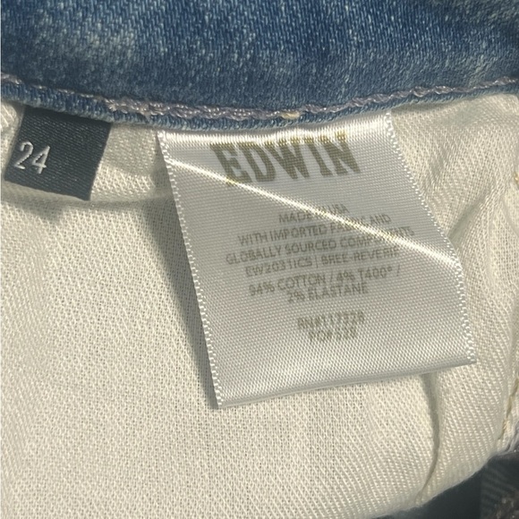 Edwin, Size 24x28, Straight Blue Jeans. NWT G14 - Picture 2 of 10